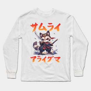 Samurai Raccoon サムライアライグマ Long Sleeve T-Shirt